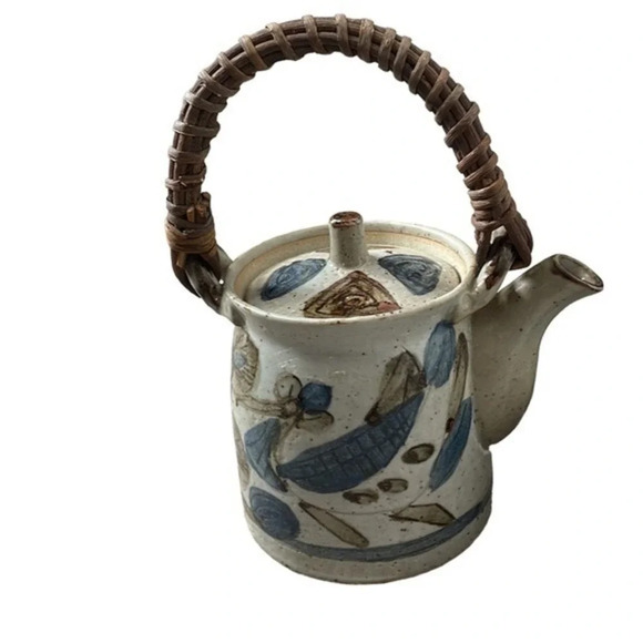 Vintage OMC Japan Stoneware Teapot & 6 Matching Cups‎ - Picture 2 of 14